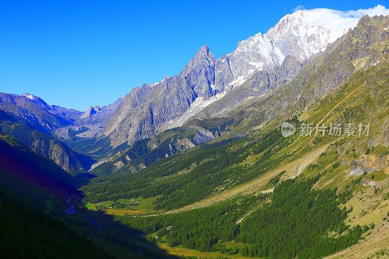 高山天堂！ Mont Blanc Grandes Jorasses Aosta 山谷金色日出